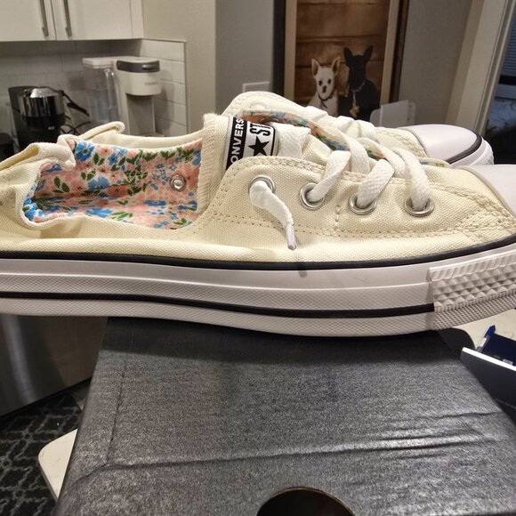 NEW Converse Chuck Taylor All Star Shoreline Slip-On Cream Womens Sz 9 A14970C - Picture 6 of 13